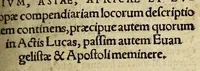 An illustration from Epitome trium terrae partium, Asiae, Africae et Europæ : compendiariam locorum descriptionem continens, præcipue autem quorum in Actis Lucas, passim autem euangelistæ & apostoli meminere. : Ab ipso authore dilige[n]ter recognita, & multis in locis aucta. : Cum addito in fronte libri elencho regionum, urbium, amnium, insularum, quoru[m] Nouo Testamento fit mentio, quo expeditius pius lector quæ uelit, inuenire queat. (1548)