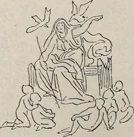 An illustration from Erinnerungen an Wilhelm von Kaulbach und sein Haus : mit Briefen und hundertsechzig Abbildungen (1921)