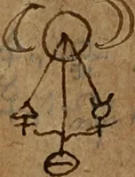 An illustration from Eröffnetes philosophisches Vatter-Hertz : so bey heutiger Ausbreitung (nach Theophrastischer Aussage) des Sternflüchtigen Blumengeruchs der hohen Göttl. Gnaden-Gab der Universal-Medicin nicht länger hat können verschlossen bleiben ... (1742)