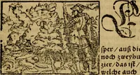 An illustration from Erste Theil der Hoffhaltung des Türckhischen Keysers vnd Othomañischen Reichs Beschreibung : darinn nicht allein der Türcken Empter ... sonder auch aller Türckischen Keysern Namen, Thaten, Krieg vnd Handel, so sie wider die Christen vnd Heyden haben verbracht, biss auff diss M.D.LXXVIII. Jar erstreckt vnd aussgeführet, auff das fleissigst verzeichnet vnd beschrieben : dessgleichen von der Türcken Aberglauben, Religion, Gottesdienst vnd Ceremonien ... : der ander Theil, wahrhaffte Beschreibung aller namhafften Geschichten, Thaten, Handlungen, Krieg ... so sich zwischen den Turcken vnd Christen vom Jar M.D.XX. biss auff das M.D.LXXVIII. Jar ... haben verloffen vnd zugetragen (1578)