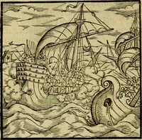 An illustration from Erste Theil der Hoffhaltung des Türckhischen Keysers vnd Othomañischen Reichs Beschreibung : darinn nicht allein der Türcken Empter ... sonder auch aller Türckischen Keysern Namen, Thaten, Krieg vnd Handel, so sie wider die Christen vnd Heyden haben verbracht, biss auff diss M.D.LXXVIII. Jar erstreckt vnd aussgeführet, auff das fleissigst verzeichnet vnd beschrieben : dessgleichen von der Türcken Aberglauben, Religion, Gottesdienst vnd Ceremonien ... : der ander Theil, wahrhaffte Beschreibung aller namhafften Geschichten, Thaten, Handlungen, Krieg ... so sich zwischen den Turcken vnd Christen vom Jar M.D.XX. biss auff das M.D.LXXVIII. Jar ... haben verloffen vnd zugetragen (1578)