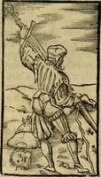 An illustration from Erste Theil der Hoffhaltung des Türckhischen Keysers vnd Othomañischen Reichs Beschreibung : darinn nicht allein der Türcken Empter ... sonder auch aller Türckischen Keysern Namen, Thaten, Krieg vnd Handel, so sie wider die Christen vnd Heyden haben verbracht, biss auff diss M.D.LXXVIII. Jar erstreckt vnd aussgeführet, auff das fleissigst verzeichnet vnd beschrieben : dessgleichen von der Türcken Aberglauben, Religion, Gottesdienst vnd Ceremonien ... : der ander Theil, wahrhaffte Beschreibung aller namhafften Geschichten, Thaten, Handlungen, Krieg ... so sich zwischen den Turcken vnd Christen vom Jar M.D.XX. biss auff das M.D.LXXVIII. Jar ... haben verloffen vnd zugetragen (1578)