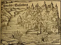 Picture 339 of 442 from Erste Theil der Hoffhaltung des Türckhischen Keysers vnd Othomañischen Reichs Beschreibung : darinn nicht allein der Türcken Empter ... sonder auch aller Türckischen Keysern Namen, Thaten, Krieg vnd Handel, so sie wider die Christen vnd Heyden haben verbracht, biss auff diss M.D.LXXVIII. Jar erstreckt vnd aussgeführet, auff das fleissigst verzeichnet vnd beschrieben : dessgleichen von der Türcken Aberglauben, Religion, Gottesdienst vnd Ceremonien ... : der ander Theil, wahrhaffte Beschreibung aller namhafften Geschichten, Thaten, Handlungen, Krieg ... so sich zwischen den Turcken vnd Christen vom Jar M.D.XX. biss auff das M.D.LXXVIII. Jar ... haben verloffen vnd zugetragen (1578), leaf 366