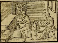 Picture 54 of 442 from Erste Theil der Hoffhaltung des Türckhischen Keysers vnd Othomañischen Reichs Beschreibung : darinn nicht allein der Türcken Empter ... sonder auch aller Türckischen Keysern Namen, Thaten, Krieg vnd Handel, so sie wider die Christen vnd Heyden haben verbracht, biss auff diss M.D.LXXVIII. Jar erstreckt vnd aussgeführet, auff das fleissigst verzeichnet vnd beschrieben : dessgleichen von der Türcken Aberglauben, Religion, Gottesdienst vnd Ceremonien ... : der ander Theil, wahrhaffte Beschreibung aller namhafften Geschichten, Thaten, Handlungen, Krieg ... so sich zwischen den Turcken vnd Christen vom Jar M.D.XX. biss auff das M.D.LXXVIII. Jar ... haben verloffen vnd zugetragen (1578), leaf 46