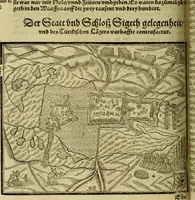 An illustration from Erste Theil der Hoffhaltung des Türckhischen Keysers vnd Othomañischen Reichs Beschreibung : darinn nicht allein der Türcken Empter ... sonder auch aller Türckischen Keysern Namen, Thaten, Krieg vnd Handel, so sie wider die Christen vnd Heyden haben verbracht, biss auff diss M.D.LXXVIII. Jar erstreckt vnd aussgeführet, auff das fleissigst verzeichnet vnd beschrieben : dessgleichen von der Türcken Aberglauben, Religion, Gottesdienst vnd Ceremonien ... : der ander Theil, wahrhaffte Beschreibung aller namhafften Geschichten, Thaten, Handlungen, Krieg ... so sich zwischen den Turcken vnd Christen vom Jar M.D.XX. biss auff das M.D.LXXVIII. Jar ... haben verloffen vnd zugetragen (1578)