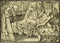 An illustration from Erste Theil der Hoffhaltung des Türckhischen Keysers vnd Othomañischen Reichs Beschreibung : darinn nicht allein der Türcken Empter ... sonder auch aller Türckischen Keysern Namen, Thaten, Krieg vnd Handel, so sie wider die Christen vnd Heyden haben verbracht, biss auff diss M.D.LXXVIII. Jar erstreckt vnd aussgeführet, auff das fleissigst verzeichnet vnd beschrieben : dessgleichen von der Türcken Aberglauben, Religion, Gottesdienst vnd Ceremonien ... : der ander Theil, wahrhaffte Beschreibung aller namhafften Geschichten, Thaten, Handlungen, Krieg ... so sich zwischen den Turcken vnd Christen vom Jar M.D.XX. biss auff das M.D.LXXVIII. Jar ... haben verloffen vnd zugetragen (1578)