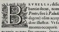 An illustration from ErycI Puteani BamelrodI Bruxella, incomparabili exemplo septenaria, Gripho Palladio descripta : luminibus historicis, politicis, miscellaneis distincta & explicata : plenum item urbis elogium, velut loquens imago (1646)
