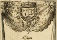 An illustration from Esequie della Maestà Christianiss. di Luigi XIII il Giusto rè di Francia e di Nauarra. Celebrate in Firenze dall'Altezza Serenis. di Ferdinando II gran duca di Toscana (1644)