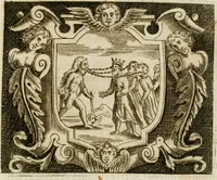 An illustration from Racconto dell'esequie fatte in Cremona all'eminentissimo signor cardinale Pietro Campori, vescouo d'essa città (1643)