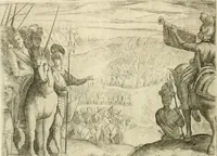 An illustration from Eseqvie d'Arrigo qvarto cristianissimo re di Francia, e di Navarra : celebrate in Firenze dal serenissimo don Cosimo II granduca di Toscana (1610)