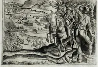 An illustration from Eseqvie d'Arrigo qvarto cristianissimo re di Francia, e di Navarra : celebrate in Firenze dal serenissimo don Cosimo II granduca di Toscana (1610)