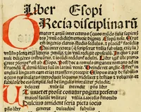 An illustration from Esopus moralisatus cum bono co[m]mento