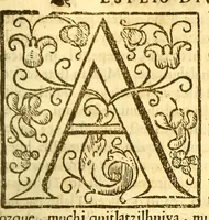 An illustration from Espeio divino en lengua mexicana, : en que pueden verse los padres, y tomar documento para acertar a doctrinar bien a sus hijos, y aficionallos alas virtudes. (1607)