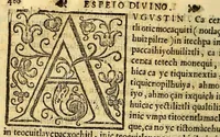 An illustration from Espeio divino en lengua mexicana, : en que pueden verse los padres, y tomar documento para acertar a doctrinar bien a sus hijos, y aficionallos alas virtudes. (1607)