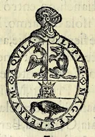 Picture 4 of 35 from Espositione dell'XI. et XII. cap. del IIII. lib. d'Esdra : sopra gli accidenti passati, presenti, & futuri della reuolutione del grande & tremendo imperio dell'aquila, quarta, & ultima monarchia nel mondo (1571), leaf 12