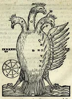 Picture 6 of 35 from Espositione dell'XI. et XII. cap. del IIII. lib. d'Esdra : sopra gli accidenti passati, presenti, & futuri della reuolutione del grande & tremendo imperio dell'aquila, quarta, & ultima monarchia nel mondo (1571), leaf 17