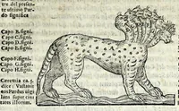 Picture 16 of 35 from Espositione dell'XI. et XII. cap. del IIII. lib. d'Esdra : sopra gli accidenti passati, presenti, & futuri della reuolutione del grande & tremendo imperio dell'aquila, quarta, & ultima monarchia nel mondo (1571), leaf 67