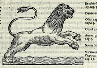 Picture 23 of 35 from Espositione dell'XI. et XII. cap. del IIII. lib. d'Esdra : sopra gli accidenti passati, presenti, & futuri della reuolutione del grande & tremendo imperio dell'aquila, quarta, & ultima monarchia nel mondo (1571), leaf 99