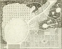 Picture 19 of 122 from Essai sur la composition et l'ornement des jardins : ou, Recueil de plans de jardins de ville et de campagne, de fabriques propres à leur décoration, et de machines pour élever les eaux ; ouvrage faisant suite à l'Almanach du bon jardinier (1823), leaf 107