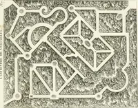 An illustration from Essai sur la composition et l'ornement des jardins : ou, Recueil de plans de jardins de ville et de campagne, de fabriques propres à leur décoration, et de machines pour élever les eaux ; ouvrage faisant suite à l'Almanach du bon jardinier (1823)