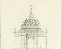 An illustration from Essai sur la composition et l'ornement des jardins : ou, Recueil de plans de jardins de ville et de campagne, de fabriques propres à leur décoration, et de machines pour élever les eaux ; ouvrage faisant suite à l'Almanach du bon jardinier (1823)
