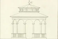 An illustration from Essai sur la composition et l'ornement des jardins : ou, Recueil de plans de jardins de ville et de campagne, de fabriques propres à leur décoration, et de machines pour élever les eaux ; ouvrage faisant suite à l'Almanach du bon jardinier (1823)
