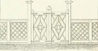 Picture 87 of 122 from Essai sur la composition et l'ornement des jardins : ou, Recueil de plans de jardins de ville et de campagne, de fabriques propres à leur décoration, et de machines pour élever les eaux ; ouvrage faisant suite à l'Almanach du bon jardinier (1823), leaf 195