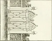 An illustration from Essai sur la composition et l'ornement des jardins : ou, Recueil de plans de jardins de ville et de campagne, de fabriques propres à leur décoration, et de machines pour élever les eaux ; ouvrage faisant suite à l'Almanach du bon jardinier (1823)