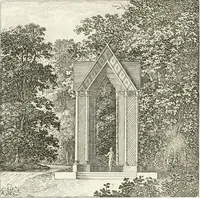 Picture 96 of 122 from Essai sur la composition et l'ornement des jardins : ou, Recueil de plans de jardins de ville et de campagne, de fabriques propres à leur décoration, et de machines pour élever les eaux ; ouvrage faisant suite à l'Almanach du bon jardinier (1823), leaf 205