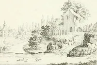 Picture 109 of 122 from Essai sur la composition et l'ornement des jardins : ou, Recueil de plans de jardins de ville et de campagne, de fabriques propres à leur décoration, et de machines pour élever les eaux ; ouvrage faisant suite à l'Almanach du bon jardinier (1823), leaf 223