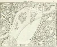Picture 11 of 122 from Essai sur la composition et l'ornement des jardins : ou, Recueil de plans de jardins de ville et de campagne, de fabriques propres à leur décoration, et de machines pour élever les eaux ; ouvrage faisant suite à l'Almanach du bon jardinier (1823), leaf 91