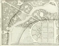 Picture 13 of 122 from Essai sur la composition et l'ornement des jardins : ou, Recueil de plans de jardins de ville et de campagne, de fabriques propres à leur décoration, et de machines pour élever les eaux ; ouvrage faisant suite à l'Almanach du bon jardinier (1823), leaf 95