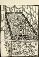 An illustration from Essai sur l'histoire du théâtre : la mise en scène, le décor, le costume, l'architecture, l'éclairage, l'hygiène (1893)