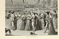An illustration from Essai sur l'histoire du théâtre : la mise en scène, le décor, le costume, l'architecture, l'éclairage, l'hygiène (1893)