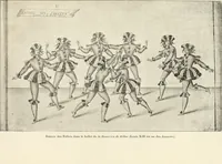 An illustration from Essai sur l'histoire du théâtre : la mise en scène, le décor, le costume, l'architecture, l'éclairage, l'hygiène (1893)