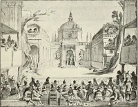 An illustration from Essai sur l'histoire du théâtre : la mise en scène, le décor, le costume, l'architecture, l'éclairage, l'hygiène (1893)