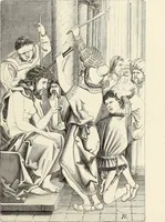 An illustration from Essai sur l'histoire du théâtre : la mise en scène, le décor, le costume, l'architecture, l'éclairage, l'hygiène (1893)