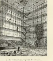 An illustration from Essai sur l'histoire du théâtre : la mise en scène, le décor, le costume, l'architecture, l'éclairage, l'hygiène (1893)