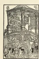 An illustration from Essai sur l'histoire du théâtre : la mise en scène, le décor, le costume, l'architecture, l'éclairage, l'hygiène (1893)