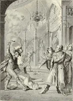 An illustration from Essai sur l'histoire du théâtre : la mise en scène, le décor, le costume, l'architecture, l'éclairage, l'hygiène (1893)