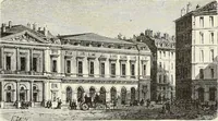 An illustration from Essai sur l'histoire du théâtre : la mise en scène, le décor, le costume, l'architecture, l'éclairage, l'hygiène (1893)