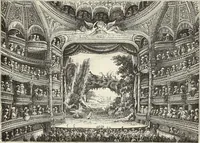 An illustration from Essai sur l'histoire du théâtre : la mise en scène, le décor, le costume, l'architecture, l'éclairage, l'hygiène (1893)