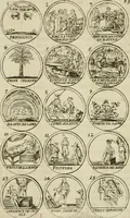 An illustration from Essay d'un dictionnaire contenant la connoissance du monde, des sciences universelles, et particulierement celle des medailles, des passions, des moeurs, des vertus et des vices, &c. : representé par des figures hyerogliphiques, expliquèes en prose & en vers (1700)