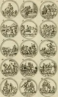 An illustration from Essay d'un dictionnaire contenant la connoissance du monde, des sciences universelles, et particulierement celle des medailles, des passions, des moeurs, des vertus et des vices, &c. : representé par des figures hyerogliphiques, expliquèes en prose & en vers (1700)
