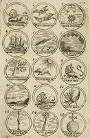 An illustration from Essay d'un dictionnaire contenant la connoissance du monde, des sciences universelles, et particulierement celle des medailles, des passions, des moeurs, des vertus et des vices, &c. : representé par des figures hyerogliphiques, expliquèes en prose & en vers (1700)