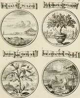 An illustration from Essay d'un dictionnaire contenant la connoissance du monde, des sciences universelles, et particulierement celle des medailles, des passions, des moeurs, des vertus et des vices, &c. : representé par des figures hyerogliphiques, expliquèes en prose & en vers (1700)