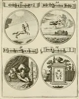 Picture 76 of 83 from Essay d'un dictionnaire contenant la connoissance du monde, des sciences universelles, et particulierement celle des medailles, des passions, des moeurs, des vertus et des vices, &c. : representé par des figures hyerogliphiques, expliquèes en prose & en vers (1700), leaf 226