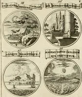 Picture 77 of 83 from Essay d'un dictionnaire contenant la connoissance du monde, des sciences universelles, et particulierement celle des medailles, des passions, des moeurs, des vertus et des vices, &c. : representé par des figures hyerogliphiques, expliquèes en prose & en vers (1700), leaf 228