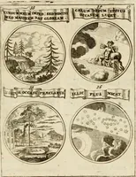 An illustration from Essay d'un dictionnaire contenant la connoissance du monde, des sciences universelles, et particulierement celle des medailles, des passions, des moeurs, des vertus et des vices, &c. : representé par des figures hyerogliphiques, expliquèes en prose & en vers (1700)