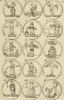 Picture 14 of 83 from Essay d'un dictionnaire contenant la connoissance du monde, des sciences universelles, et particulierement celle des medailles, des passions, des moeurs, des vertus et des vices, &c. : representé par des figures hyerogliphiques, expliquèes en prose & en vers (1700), leaf 42